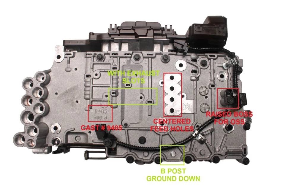 45740BC - 6L45, CUERPO DE VÁLVULA Y TEHCM, SIN POSTE, CON RANURAS DE ESCAPE, 2007-2010 - BMW Foto 2 de 4