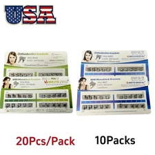 10 Packs Dental Orthodontic Brackets Braces MIM Monoblock Mini Roth/MBT 022 345