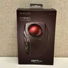 ELECOM DEFT PRO Trackball Mouse, Wired, Wireless, Bluetooth 3 Types Connection