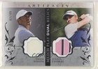 2021 Upper Deck Artifacts Match Play Dual Relics 42/49 Tiger Woods Justin Thomas