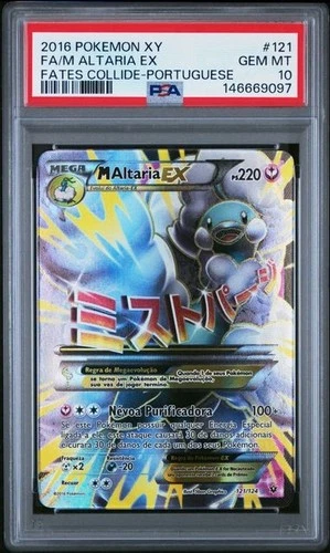 M Altaria EX 121/124 Fates Collide Holo Full Art Portuguese PSA 10 GEM MT POP 1