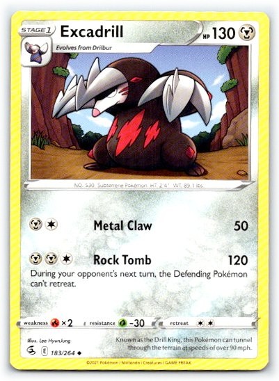 Excadrill 183/264 ~ English Near Mint