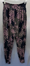 Anthropologie Daily Practice Cool Breeze Floral Jogger Pants Womens Sz L Pockets