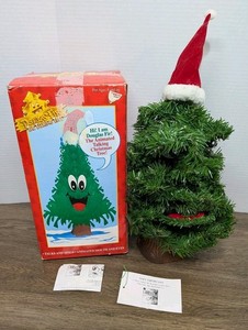Gemmy 1996 24" Douglas Fir Talking Animated Christmas Tree Vintage - Tested