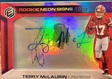 2019 Panini Elements - Rookie Neon Signs Terry McLaurin #RNS-TM Red /50 (AU, RC)