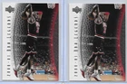 (2) CARD LOT 2000-01 UD NBA LEGENDS MICHAEL JORDAN CARD #1 CHICAGO BULLS
