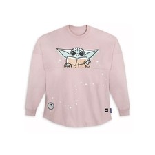 Disney Star Wars Mandalorian Pink Grogu Baby Yoda Spirit Jersey L Large New