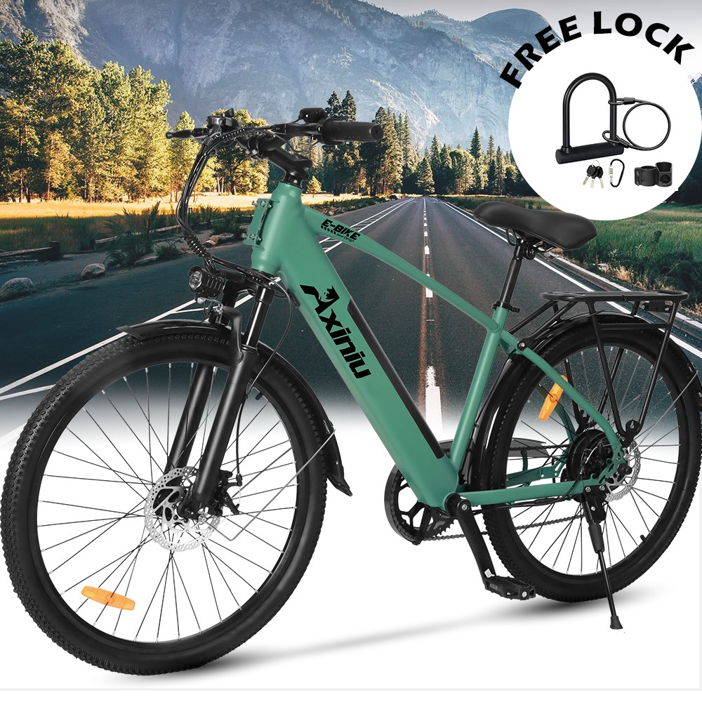 Newest Ebike 26'' Electric Bike Bicycle City Commuter Mountain E-Bike For Adults