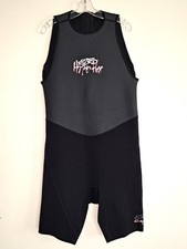 Hyperflex Cyclone 2 Mens 1.5mm Short John Black Size 3XL Wetsuit Water Sport EUC