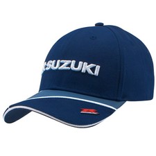 Suzuki Genuine GSX-R Cap Blue 100% Cotton with Logos Official Merchandise