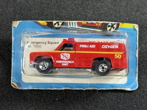 Hot Wheels 1979 Emergency Squad  #7650 New Cut Card
