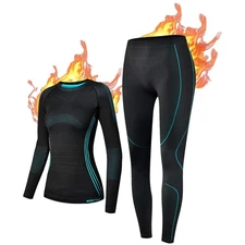 Thermal Underwear for Women Base Layer Women Cold Weather,Long Johns for Wint...