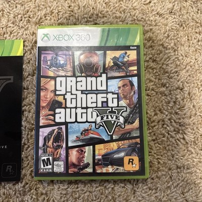 Grand Theft Auto V 5 GTA For XBOX 360 Complete With Two Disks And Map