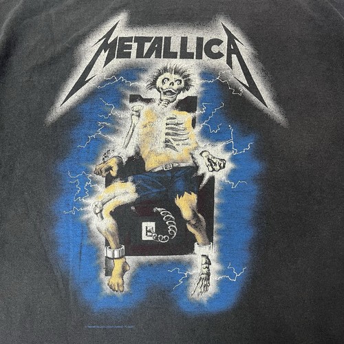 Vintage 90s Metallica Ride The Lightning Faded T Shirt L - Picture 6 of 9