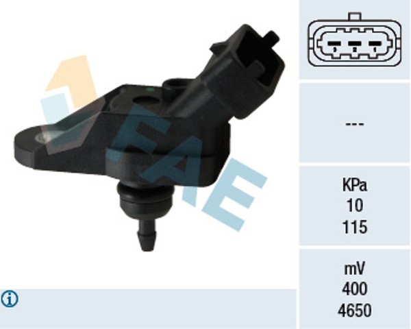 Sensor Saugrohrdruck FAE 15054 FüR T98 S07 Corsa Zafira CC Frontera Astra Opel-image