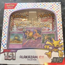 pokmon trading card game 151 alakazam ex box Pokemon TCG Scarlet & Violet 151 Alakazam ex Box, 3.5, Psychic Card