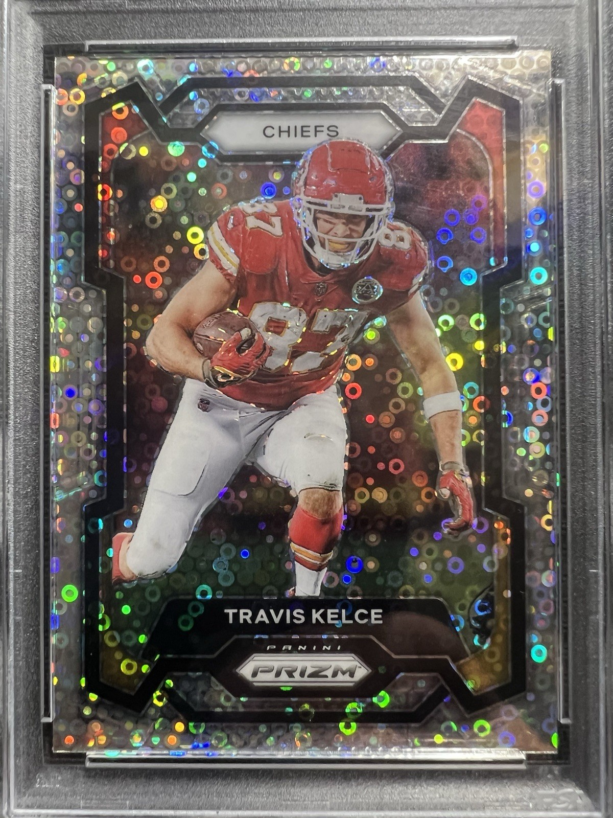 Travis Kelce No Huddle 151 Kansas City Chiefs 2023 Panini Prizm | PSA 10 view 4