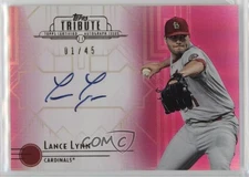2014 Topps Tribute Auto Pink /45 Lance Lynn #TA-LL Auto