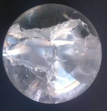 FENG SHUI WATER FOUNTAIN CLEAR GLASS SPINNING BALL PUMP