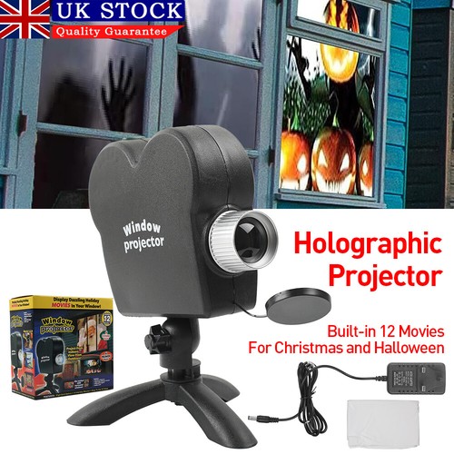 Window Wonderland Projector Halloween Christmas Holographic Projection
