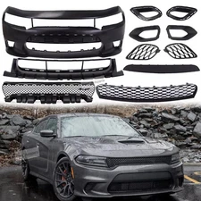 Front Bumper Cover Body Kit Fits for 2015-2023 Dodge Charger SRT Hellcat Style