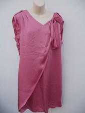 Pink Satin Dress Ladies Size 16 Womens Wedding Party Christening Cruise Summer