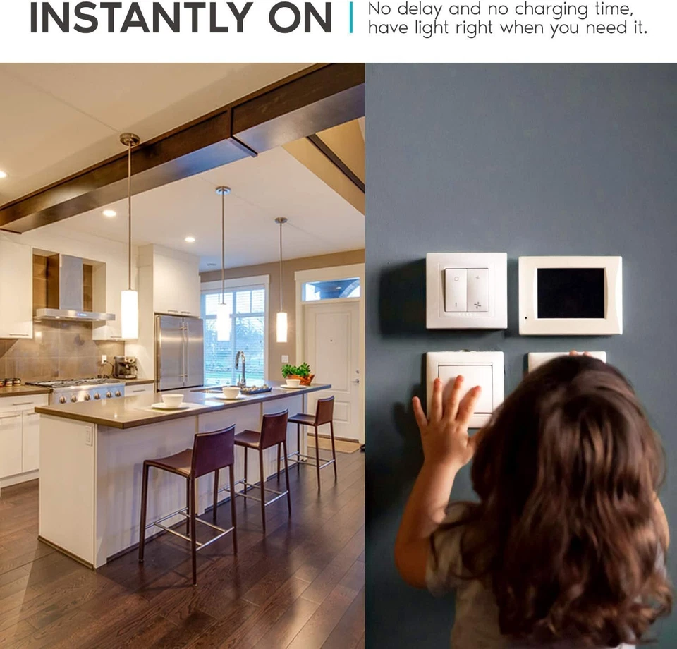 4Pack A19 LED Light Bulb, 3Way, 5/9/14W(40/60/100W), 450/800/1600LM, 3000K, E26 - Image 2 of 4