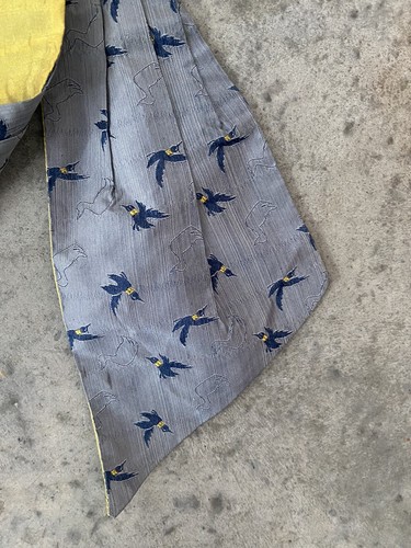 Pájaros de faja vintage de seda para artesanía - Imagen 5 de 5