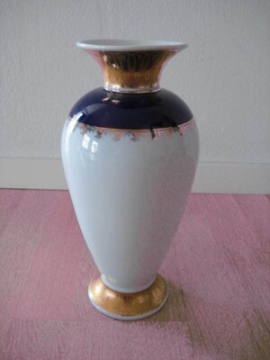 Leander 1946 China de Boheme Vase, Original Kobalt, gebraucht