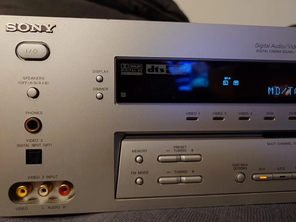 Sony STR-DE895 - 6.1 Surround Sound 110 Watts (Turns On/Tested/No Remote) - Image 3 of 4