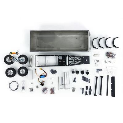 2-Achs-Metall-Hydraulik-Kippanhänger für TAMIYA LESU 1/14 RC Tractor LKW Dumper