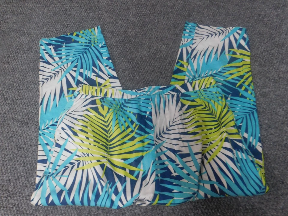 Pantalón Mujer Hearts of Palm 6 Azul Floral Recto Foto 4 de 4