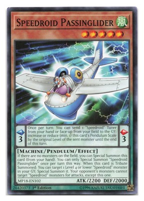 Speedroid Passinglider #MP18-EN102 2018 Mega-Tins Mega Pack tcg