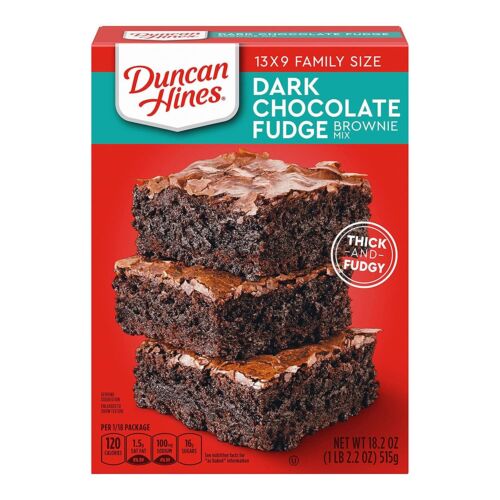 Duncan Hines Dark Chocolate Fudge Brownie Mix 18.2 OZ