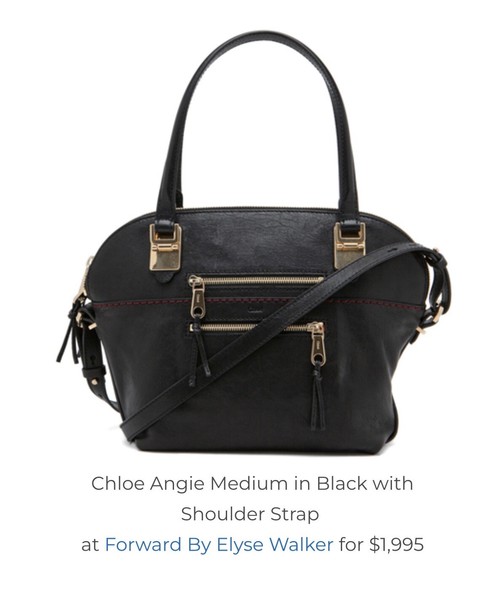 authentic CHLOE angie bag in black size large (as per photo) RRP $1,995