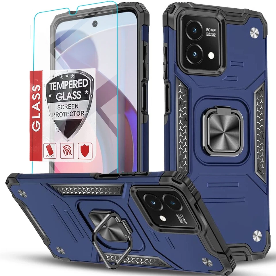 For Motorola Moto G 5G 2024 2023 Case Phone Cover Shockproof + Tempered Glass - Image 4 of 4