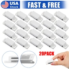 20 X Magnetic Cabinet & Door Latch/Catch Closures Kitchen Cabinet Cupboard White