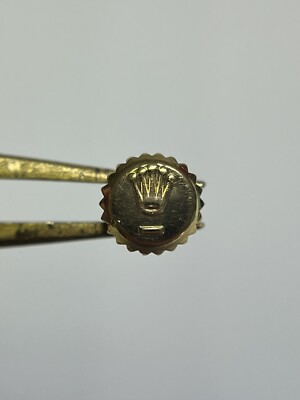 Genuine Rolex 24-600-8 - 6mm 18k Yellow Gold Crown. (42)