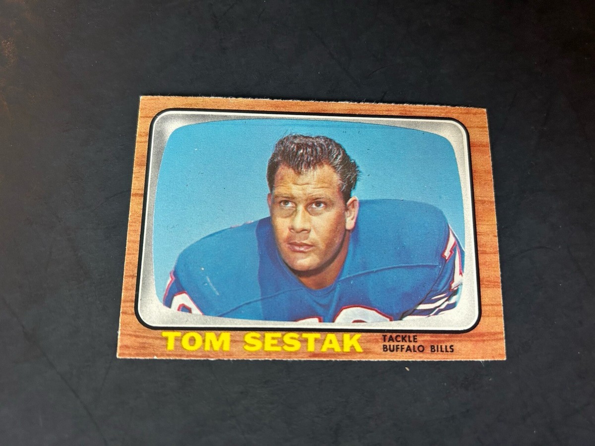 1966 Topps Football #28 Tom Sestak EX+ Buffalo Bills AFL McNeese State