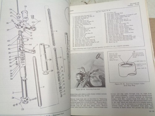 Used Harley Davidson Service Manual 61-62 Sprint 99492-62 - Picture 3 of 3