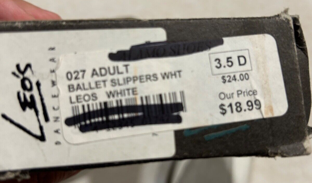 SAOLA Leo's 027 scarpe da pantofola bianca per adulti taglia 3 5 D suola intera