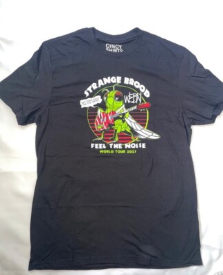 MEDIUM WEBN Rock Radio Station T-shirt Cicada STRANGE BROOD WORLD