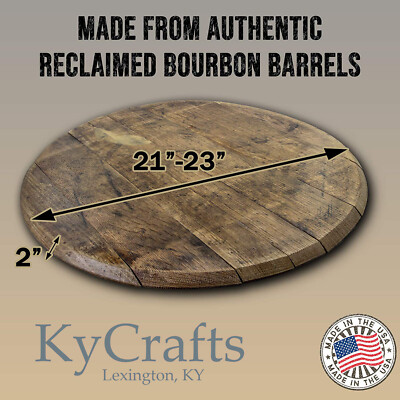 Bourbon Whiskey Barrel Top - Authentic distillery stamp. WALL HANGING & SEALED