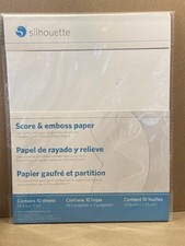Papel Silhouette Curio, Partitura y Repujado, 8 1/2 "x 11", 10 Hojas
