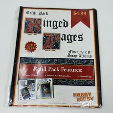 Hobby Lobby Hinged Pages Refill Pack 20 Pages 10 Sheets 8 1/2 X 11