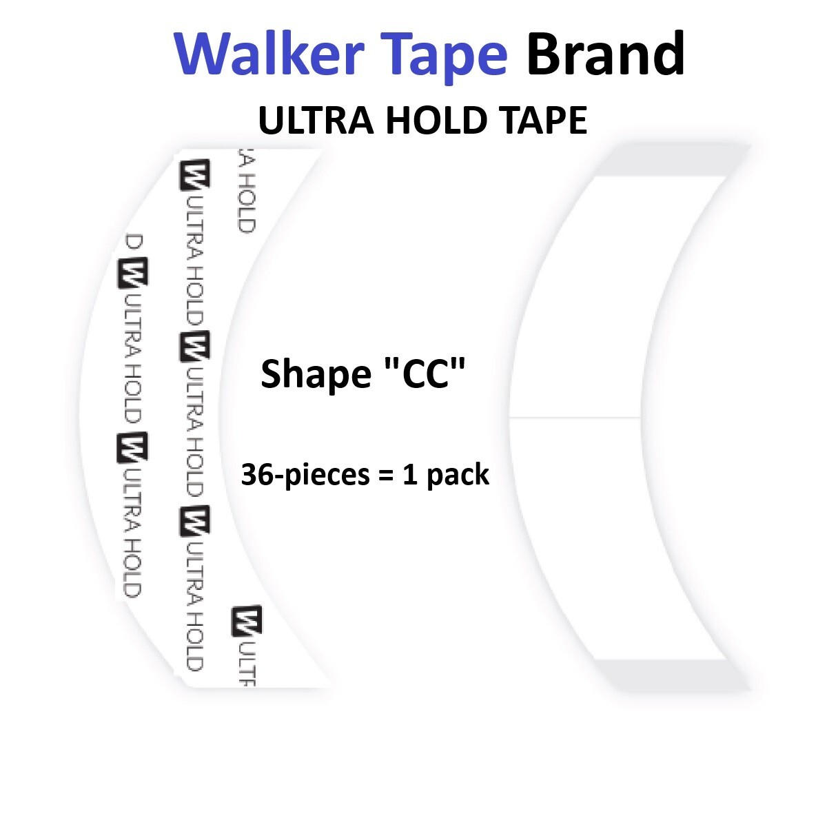 Ultra Hold Tape by Walker Tape Co Shape CC 1 pack = 36 pieces eBay