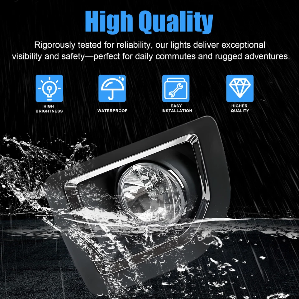 Luces antiniebla luces de parachoques delanteras + cableado para GMC Sierra 2500HD 3500HD 2015-2019 Foto 2 de 4