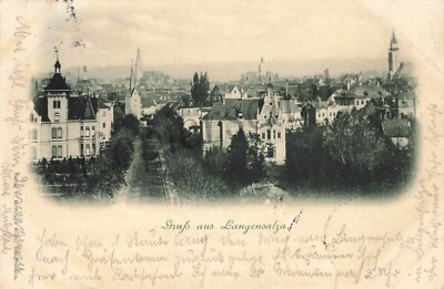 Postcard - Reichspost - greeting from Langensalza ~ 1898 to Eisenach