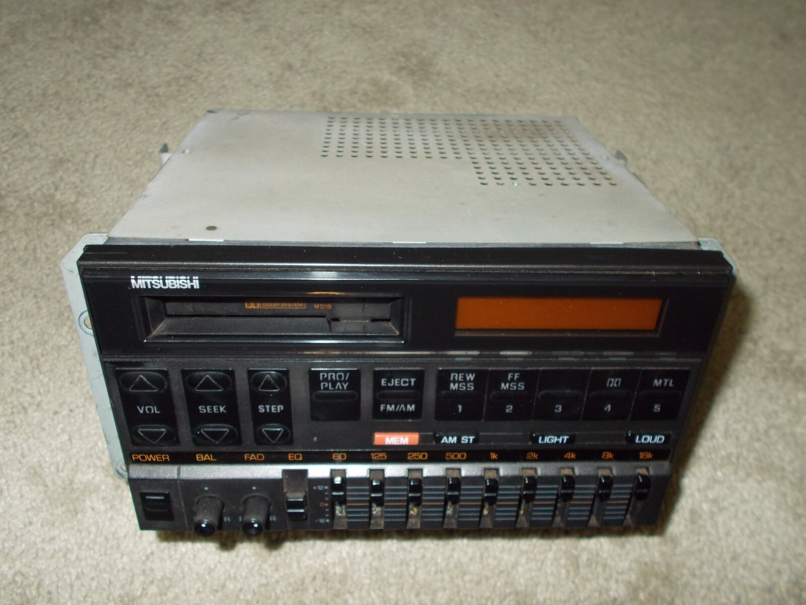 Vintage Mitsubishi 1987 Radio Cassette Player w/ Equalizer OEM 