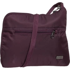 NWT Pacsafe RFID Daysafe Slim Crossbody Bag  Color: Blackberry  Model: 20500628